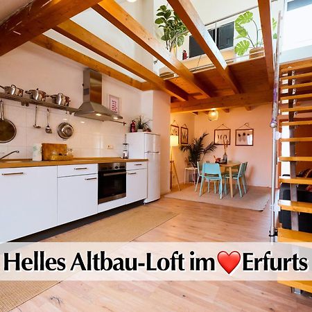 Helle 72Qm Maisonette Wohnung Im Herzen Erfurts Mit Kingsize Bett, Smart-Tv, Etc Kültér fotó