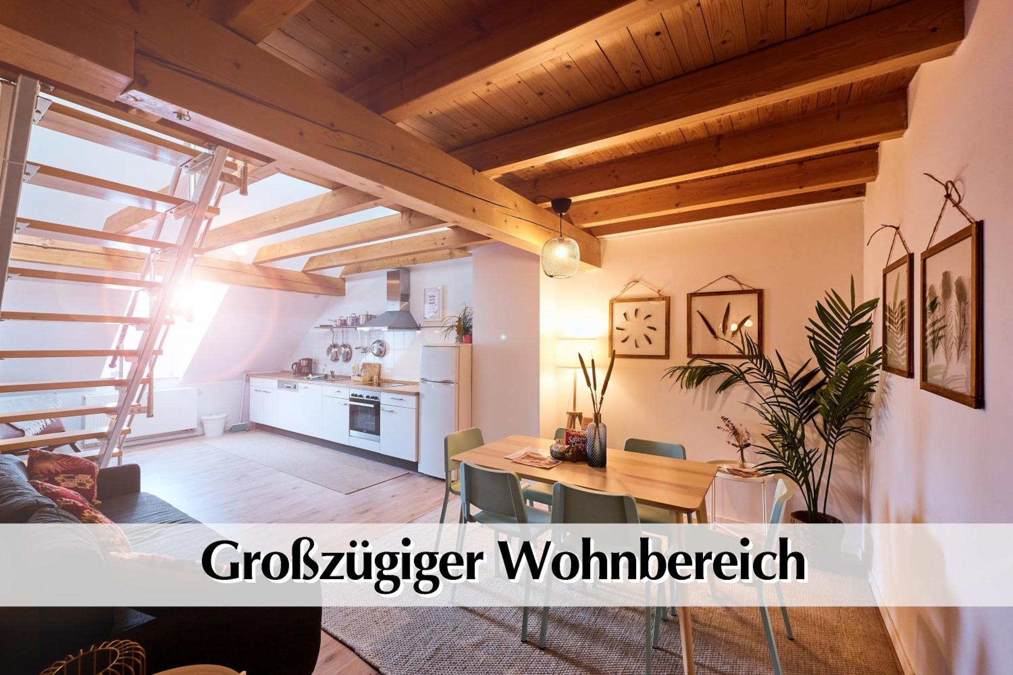 Helle 72Qm Maisonette Wohnung Im Herzen Erfurts Mit Kingsize Bett, Smart-Tv, Etc Kültér fotó